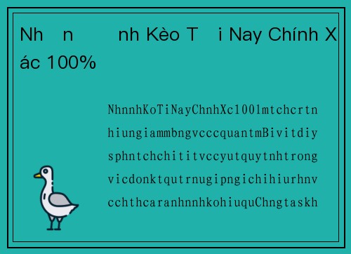 Nhận Định Kèo Tối Nay Chính Xác 100%