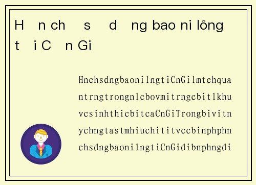 Hạn chế sử dụng bao ni lông tại Cần Giờ